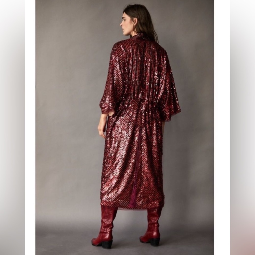 Free People Light is Coming Duster sz L - Picture 5 of 6